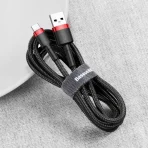 Baseus Cafule Cable Nylon USB/USB-C Cable QC3.0 2A 3M Black And Red - Image 9
