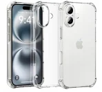 CASE FOR APPLE IPHONE 16 PLUS ARMORED CLEAR ANTI SHOCK CASE +GLASS 9H