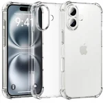 CASE FOR APPLE IPHONE 16 PLUS ARMORED CLEAR ANTI SHOCK CASE +GLASS 9H