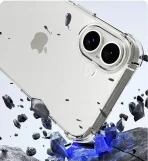 CASE FOR APPLE IPHONE 16 PLUS ARMORED CLEAR ANTI SHOCK CASE +GLASS 9H - Image 3
