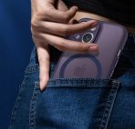 Case for iPhone 15 for MagSafe REINFORCED 360° PURPLE MAT + Glass for screen - Image 3