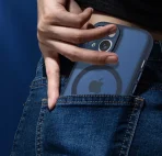 Case for iPhone 15 for MagSafe REINFORCED 360° BLUE MAT + Glass for screen - Image 2