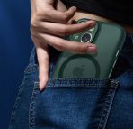 Case for iPhone 15 for MagSafe REINFORCED 360° GREEN MAT + Glass for screen - Image 2