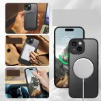 Case for iPhone 15 Matte for MagSafe MATT CASE REINFORCED 360° + 5D glass - Image 4