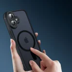 Case for iPhone 16 CASE for MagSafe Matte Black Magnetic + 5D Glass - Image 2