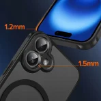 Case for iPhone 16 CASE for MagSafe Matte Black Magnetic + 5D Glass - Image 6
