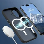 Case For iPhone 16 for Magsafe, Black Matt, Reinforced, Case) + 2xGlass - Image 5