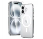 Case For iPhone 16 Plus Case + Glass 9H REINFORCED 360° to MAGSAFE CLEAR