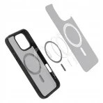 CASE FOR IPHONE 16 PRO CASE SPIGEN ULTRA HYBRID WITH MAGSAFE REINFORCED BLACK - Image 2