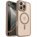 Case for iPhone 16 Pro for MagSafe REINFORCED 360° MATT CASE + 9H GLASS