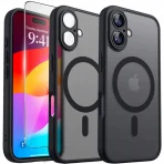 IPHONE 17 CASE FOR MAGSAFE REINFORCED 360° MATT CASE MATTE + 9H GLASS - Image 2