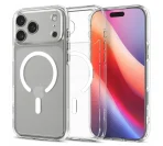 CASE FOR IPHONE 17 PRO CASE SPIGEN ULTRA HYBRID MAGSAFE TRANSPARENT WHITE