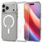 CASE FOR IPHONE 17 PRO CASE SPIGEN ULTRA HYBRID MAGSAFE TRANSPARENT WHITE