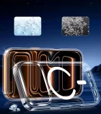 Case for iphone 17 Pro MAX + GLASS 9H FOR MAGSAFE CLEAR Case GLASS FOR CAMERA - Image 7