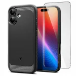 Case for iPhone 17, Spigen Rugged Armor for MagSafe case + Glass