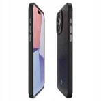 Magnetic Spigen Case for iPhone 15 Pro Max, Aramid, Carbon, Matte Black - Image 5