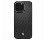 Magnetic Spigen Case for iPhone 15 Pro Max, Aramid, Carbon, Matte Black