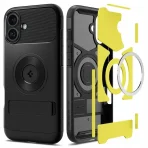 Case + Glass for iPhone 16, Spigen Slim Armor MagFit, case for MagSafe - Image 2