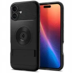 Case + Glass for iPhone 16, Spigen Slim Armor MagFit, case for MagSafe