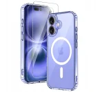 360° REINFORCED CASE for iPhone 16 Case + 2x Glass 9H for MAGSAFE CLEAR