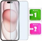 Case for Apple iPhone 15 Case + Glass 9h | TRANSPARENT CLEAR 2MM - Image 4