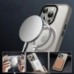 BACK CASE COVER MATTE RIGID MAGSAFE FOR IPHONE 15 PRO + GLASS - Image 3