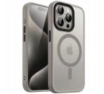 BACK CASE COVER MATTE RIGID MAGSAFE FOR IPHONE 15 PRO + GLASS